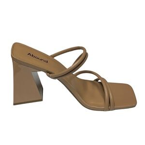 Abound Austyn Tubular Strappy Heeled Sandal Tan Mocha Size 12